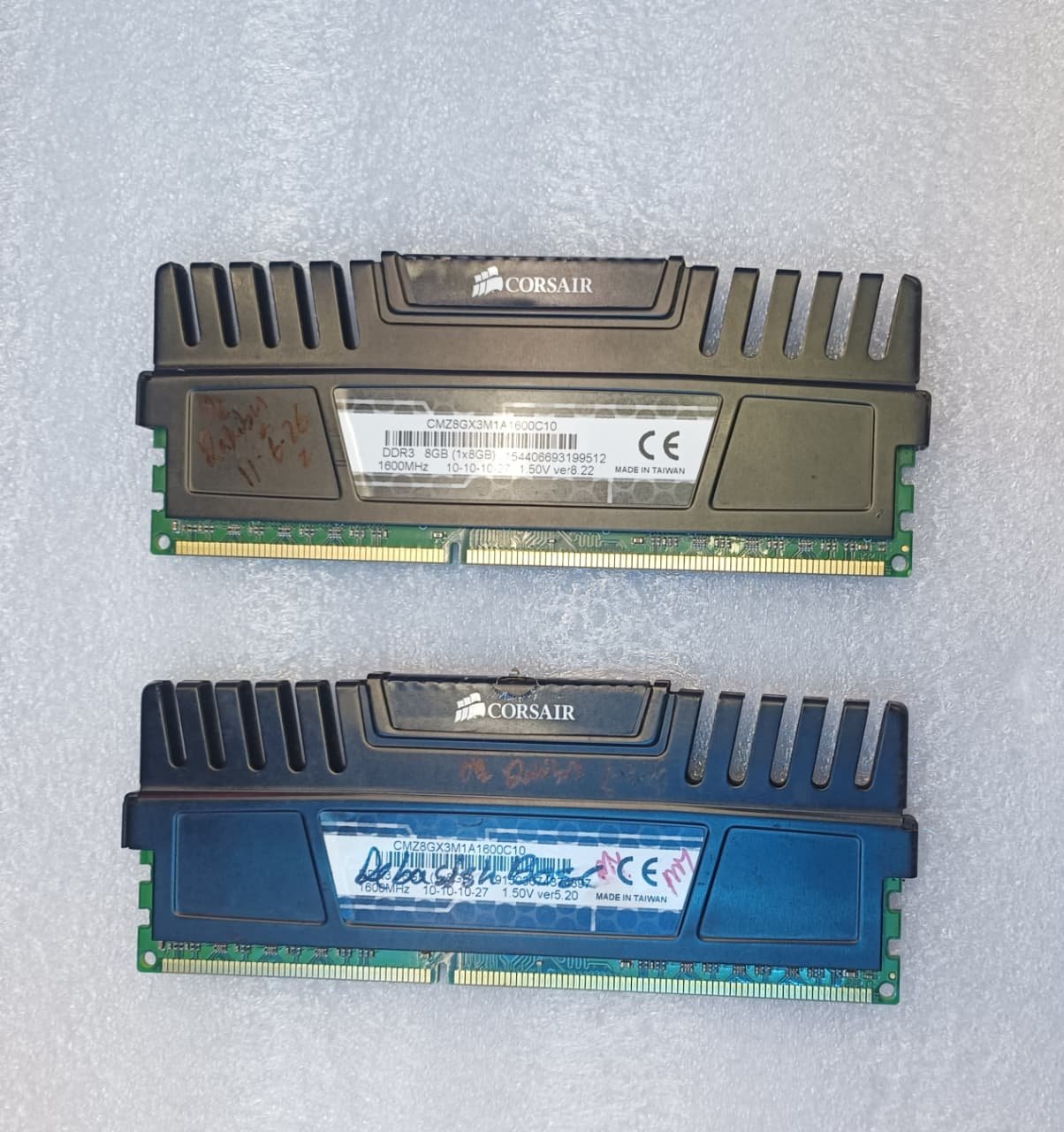 Olds Corsair 8GB Ddr3 Ram  Desktop 1600Mhz