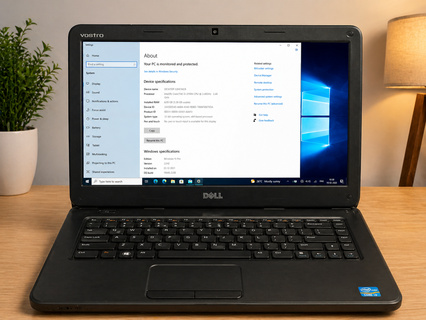 Olds Dell Laptop voostro 2520 i3/3rd Generation/6g.b/500 g.b